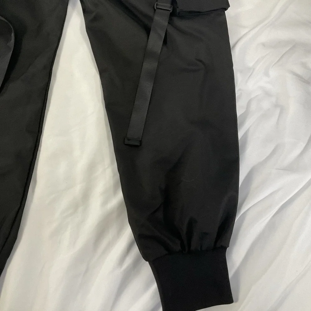 Aelfric Eden Land Combat Group Pants Mens Black Cargo Jogger Straps - Size L 337